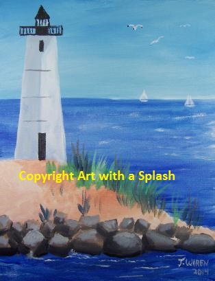 lighthouse on beach AWAS