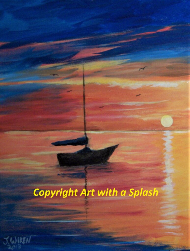 AWAS Sunset Painting